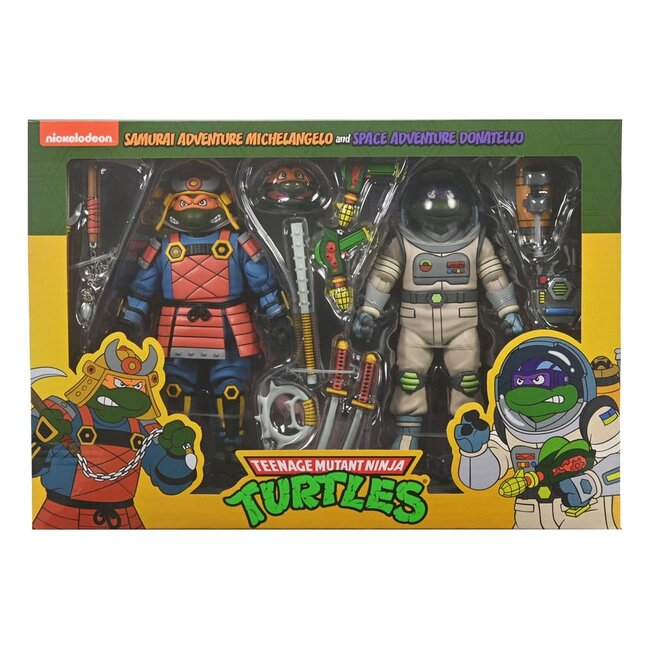 Teenage Mutant Ninja Turtles (Cartoon) Actionfigur 2er-Pack Space Adventure & Samurai Turtles 18 cm