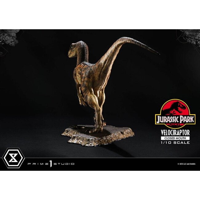 Jurassic Park Prime Collectibles Statue 1/10 Velociraptor Closed Mouth 19 cm