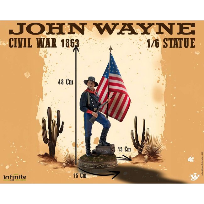 John Wayne Bürgerkrieg 1863 1/6 Statue