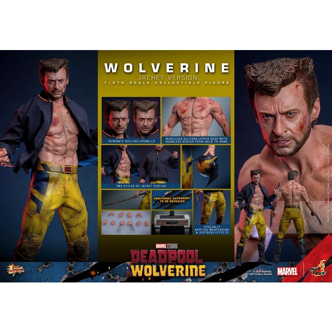 Deadpool & Wolverine Movie Masterpiece Action Figure 1/6 Wolverine (TVA Jacket Version) 31 cm