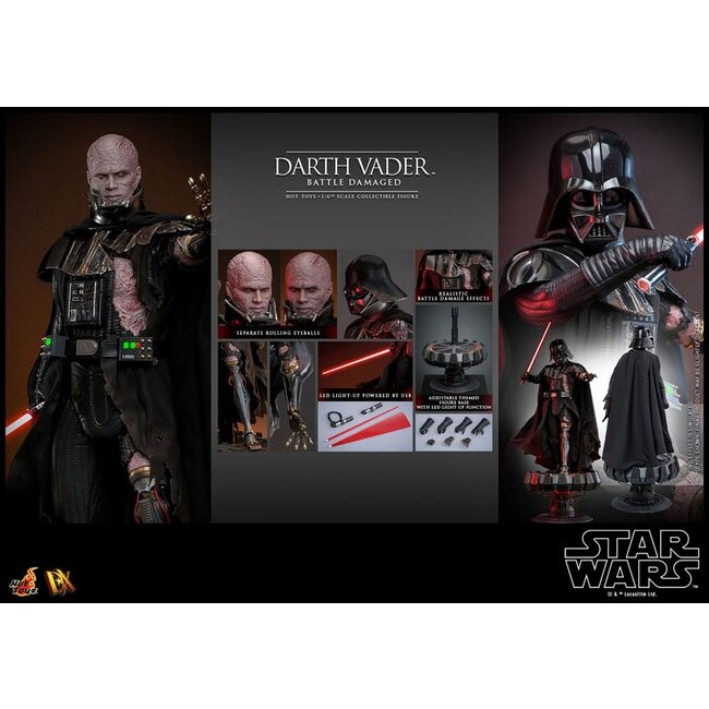 Star Wars Action Figure 1/6 Darth Vader (Battle Damaged) 35 cm