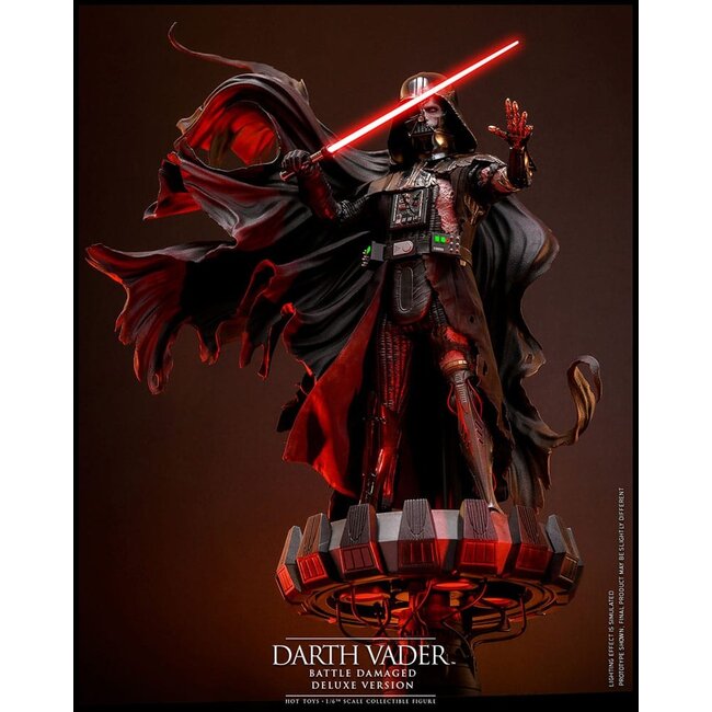 Star Wars Actionfigur 1/6 Darth Vader (Battle Damaged) Deluxe Version 35 cm
