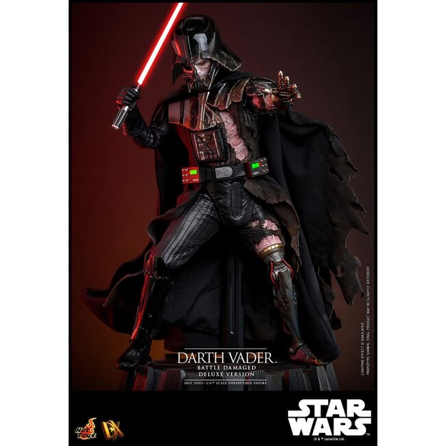 Star Wars Actionfigur 1/6 Darth Vader (Battle Damaged) Deluxe Version 35 cm