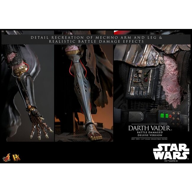 Star Wars Actionfigur 1/6 Darth Vader (Battle Damaged) Deluxe Version 35 cm