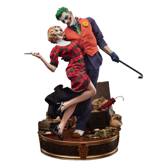 Sideshow Collectibles DC Comics Mythos Statue 1/5 Der Joker und Harley Quinn: Lawless Love 41 cm