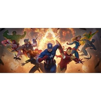 Sideshow Collectibles Marvel Art Print The Avengers Assemble 71 x 33 cm - unframed