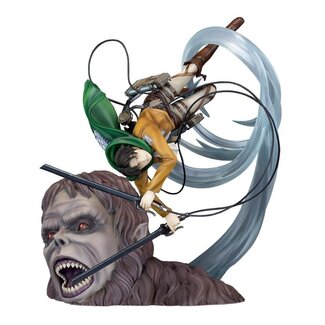 Proof Attack on Titan PVC Statue 1/7 Levi vs Beast Titan Ver. 28 cm