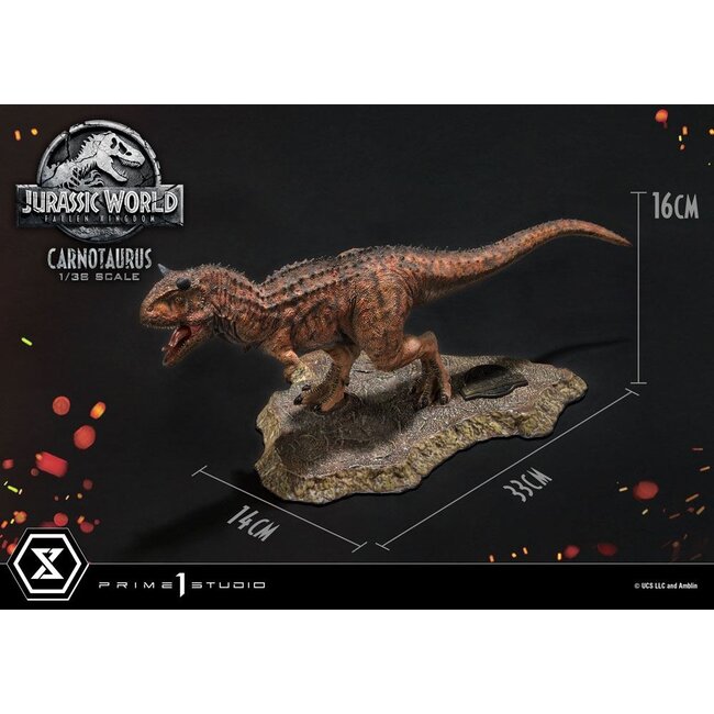 Jurassic World: Das gefallene Königreich Prime Collectibles PVC Statue 1/38 Carnotaurus 16 cm