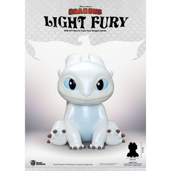 Beast Kingdom Toys Drachenzähmen leicht gemacht Funktionsfigur Vinyl Light Fury 35 cm