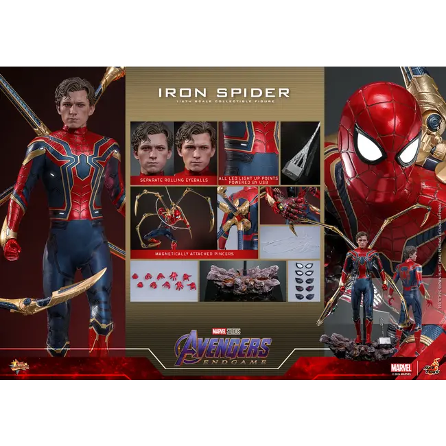 Avengers: Endgame Movie Masterpiece Action Figure 1/6 Iron Spider 28 cm