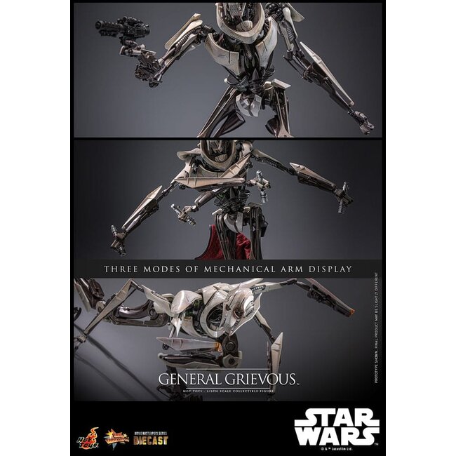 Star Wars Movie Masterpiece Diecast Action Figure 1/6 General Grievous 42 cm