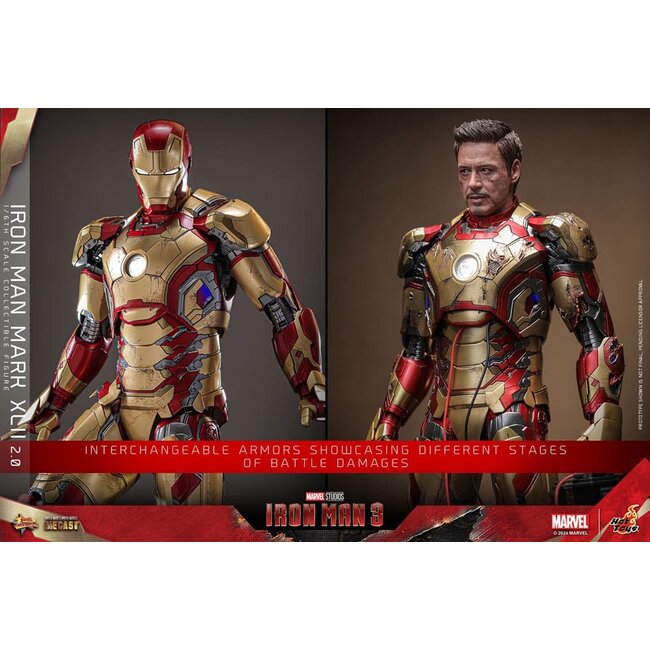 Iron Man 3 Movie Masterpiece Diecast Actionfigur 1/6 Iron Man Mark XLII (2.0) 32 cm