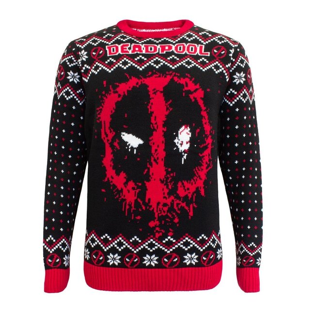 Deadpool Sweatshirt Christmas Jumper Deadpool Size S