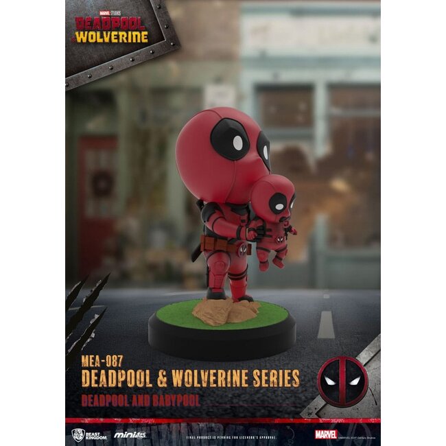 Deadpool 3 Deadpool & Wolverine Series Mini Egg Attack Figures Set 8 cm
