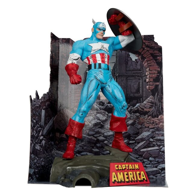 Zum Marvel-Universum "Captain America" kommt diese detailreiche PVC-Statue im Maßstab 1/6 (The Amazing Spider-Man #323). Sie ist 28 cm groß und wird von einem Marvel-Superhelden namens Spider-Man inspiriert.