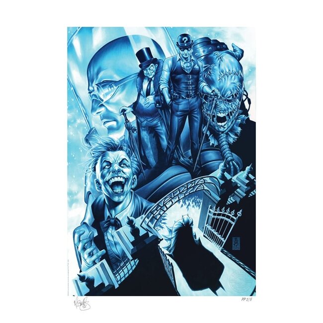 DC Comics Kunstdruck The Gates of Arkham 46 x 61 cm - ungerahmt