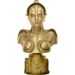 Star Ace Toys Metropolis Bust 1/2 Maria Maschinenmensch Metallic Gold Color Edition 50 cm