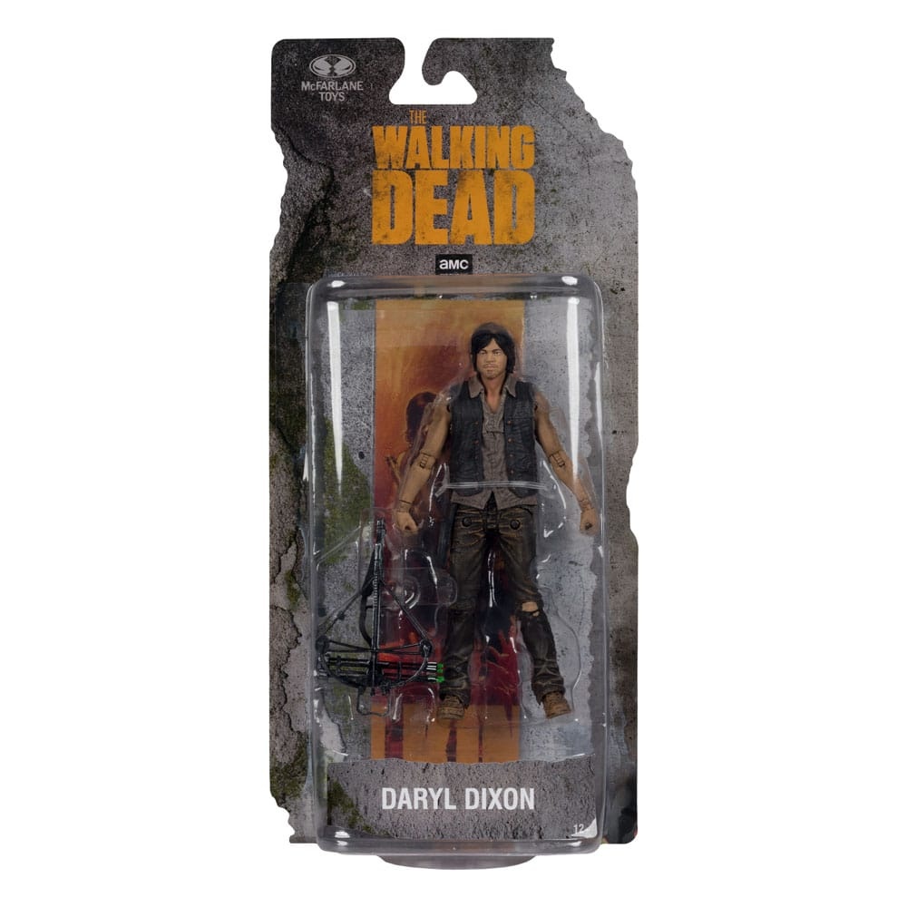 McFarlane Walking Dead 14675 - Action Figure Daryl Dixon 17,8 Cm | Edizione Da Collezione Con Balestra E Testa Di Walker