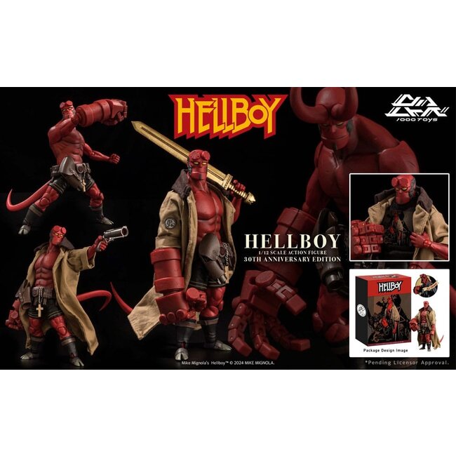 Hellboy Action Figure 1/12 Hellboy 30th Anniversary Edition 19 cm