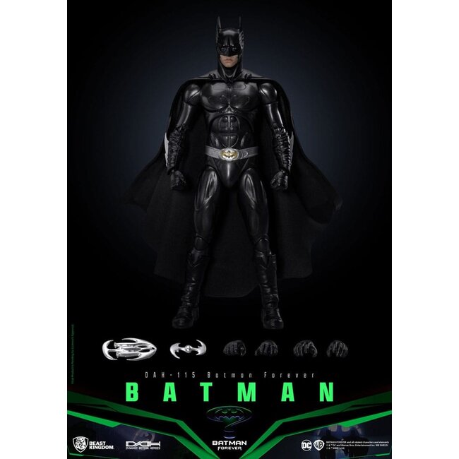 DC Comics Dynamic 8ction Heroes Action Figure 1/9 Batman (Batman Forever) 21 cm