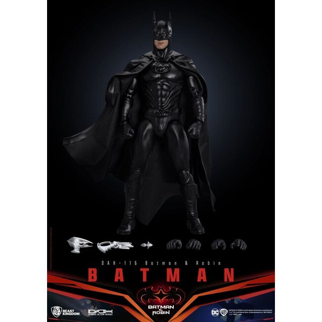 DC Comics Dynamic 8ction Heroes Action Figure 1/9 Batman (Batman & Robin) 21 cm