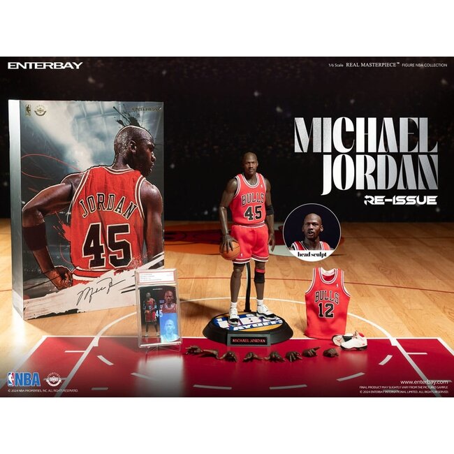 NBA Collection Real Masterpiece Actionfigur 1/6 Michael Jordan I'm Back Edition Limited 30 cm