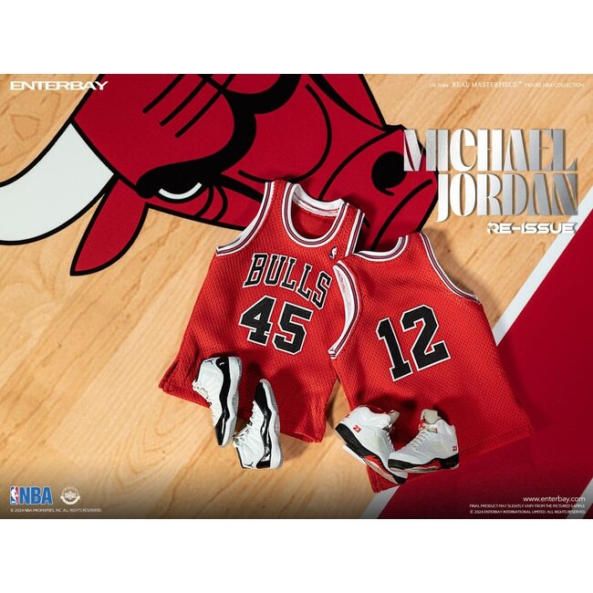 NBA Collection Real Masterpiece Actionfigur 1/6 Michael Jordan I'm Back Edition Limited 30 cm