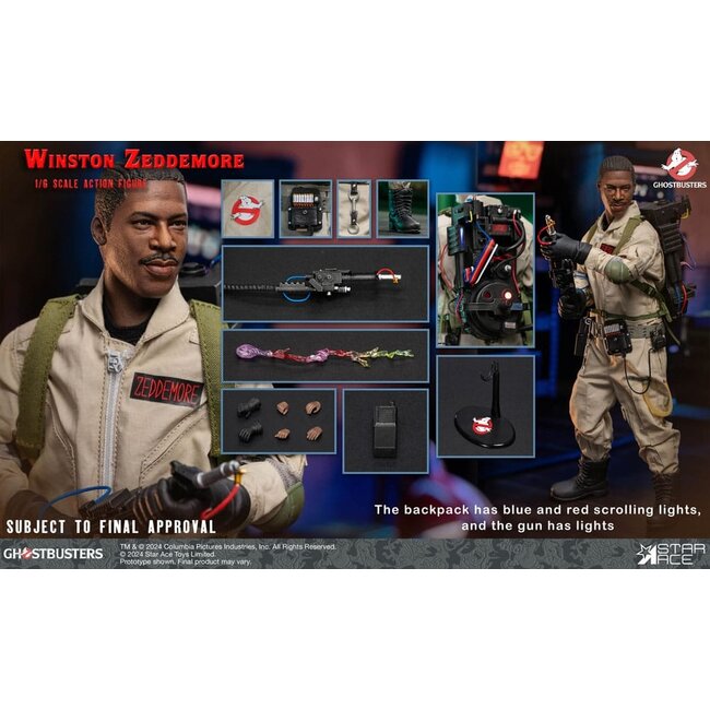 Ghostbusters (1984) Actionfigur 1/6 Winston Zeddemore 30 cm