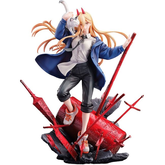 Sega Chainsaw Man Statue 1/7 Power & Meowy 28 cm