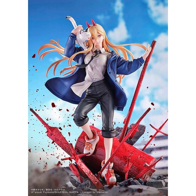 Chainsaw Man Statue 1/7 Power & Meowy 28 cm