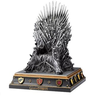Noble Collection Game of Thrones Buchstütze „Eiserner Thron“.