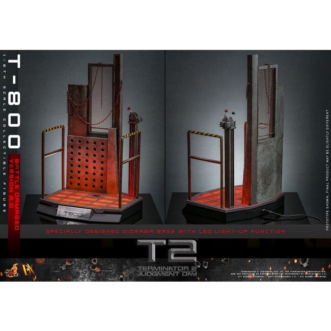 Terminator 2 Movie Masterpiece Action Figure 1/6 T-800 Battle Damaged Version 2.0 32 cm