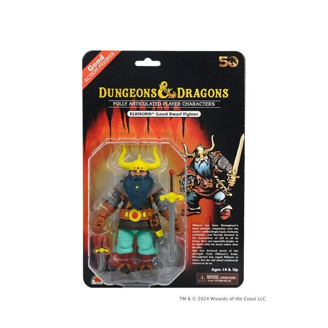 Dungeons and Dragons Scale Actionfigur 50. Jubiläum Elkhorn auf Blisterkarte 18 cm