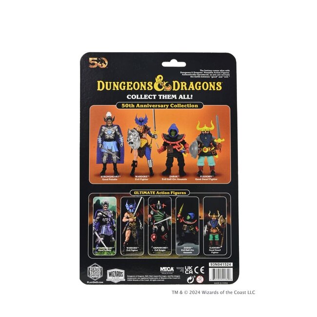 Dungeons and Dragons Scale Action Figure 50th Anniversary Elkhorn on Blister Card 18 cm