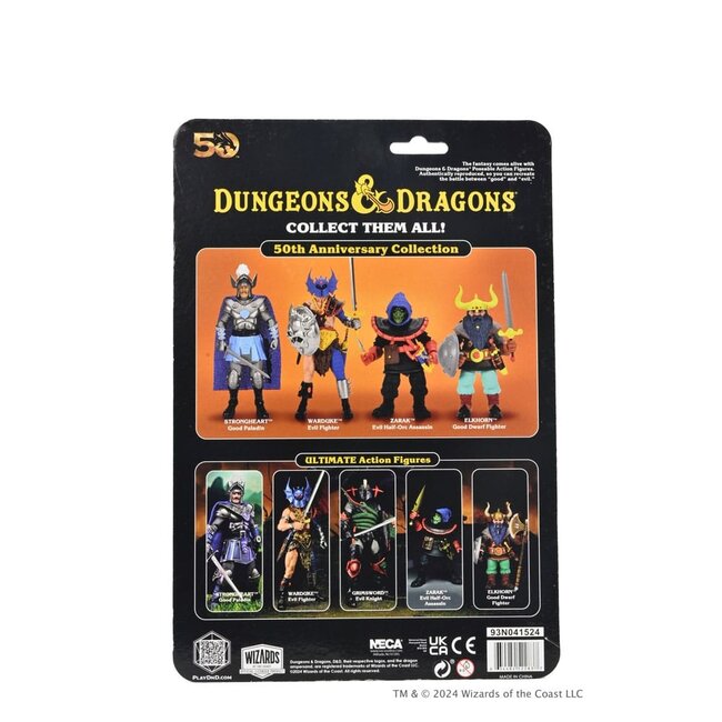 Dungeons and Dragons Scale Action Figure 50th Anniversary Zarak on Blister Card 18 cm