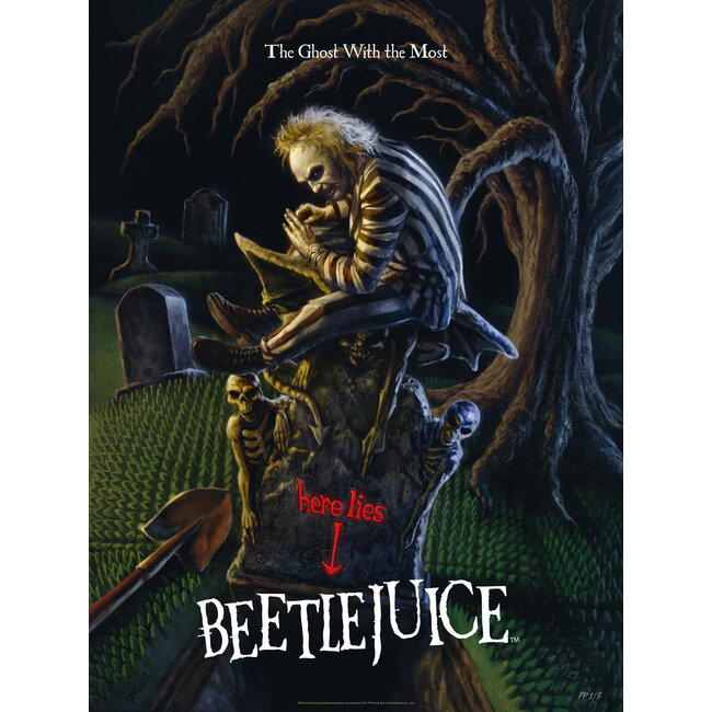 Sideshow Collectibles Beetlejuice Art Print The Ghost With the Most 41 x 61 cm - unframed