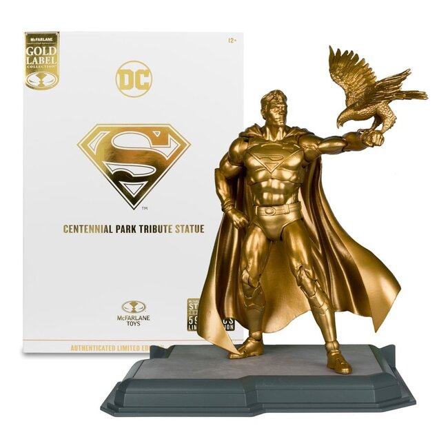 McFarlane Toys DC Multiverse Action FigureSuperman (Centennial Park Tribute Statue) Gold Label 18 cm