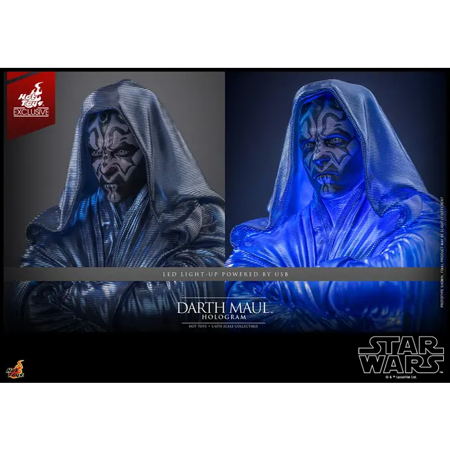 Star Wars Episode I Figure 1/6 Darth Maul Hologram Hot Toys Exclusive 30 cm