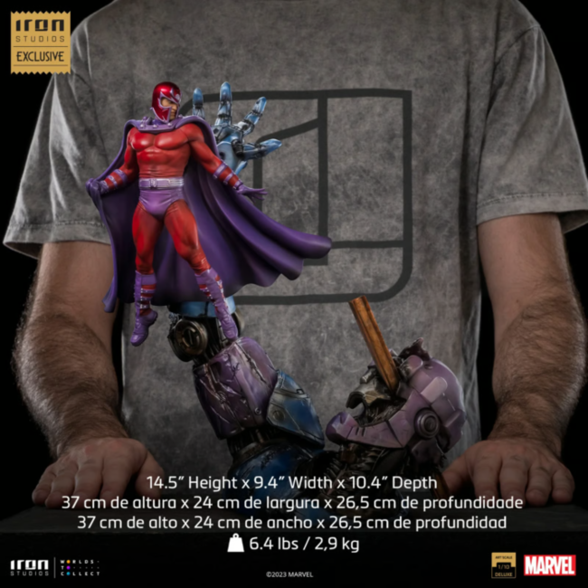 X-Men – Magneto vs. Sentinel Battle Diorama Deluxe-Statue im Maßstab 1:10 (exklusiv beim CCXP-Event 2023)