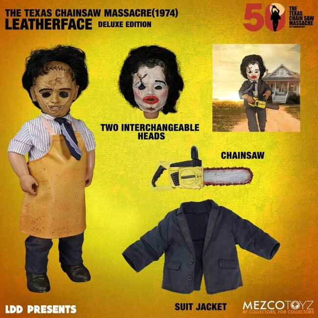 Das Texas Chainsaw Massacre (1974) Living Dead Dolls Puppe Leatherface Deluxe Edition 27 cm