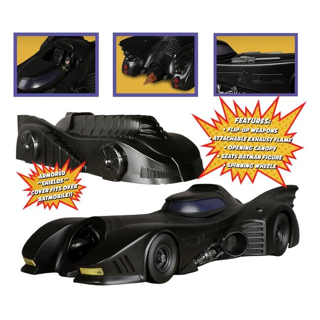 Mezco Toys Batman (1989) 5 Punkte Fahrzeug Batmobil