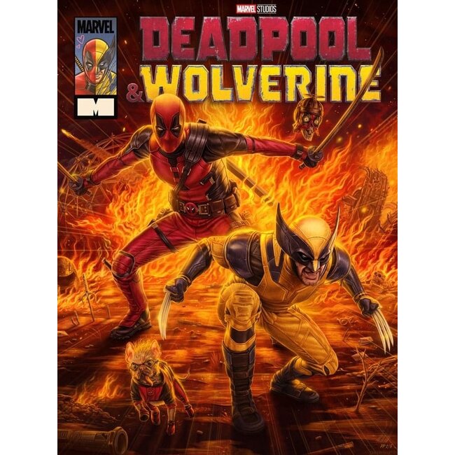 Marvel Kunstdruck Deadpool & Wolverine 46 x 61 cm - ungerahmt