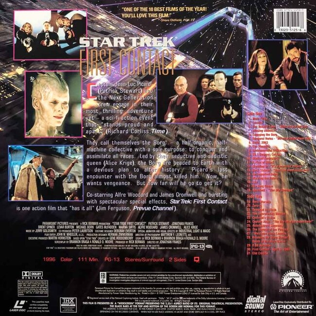 Star Trek VIII: Der erste Kontakt (1996) CLV THX Laserdisc