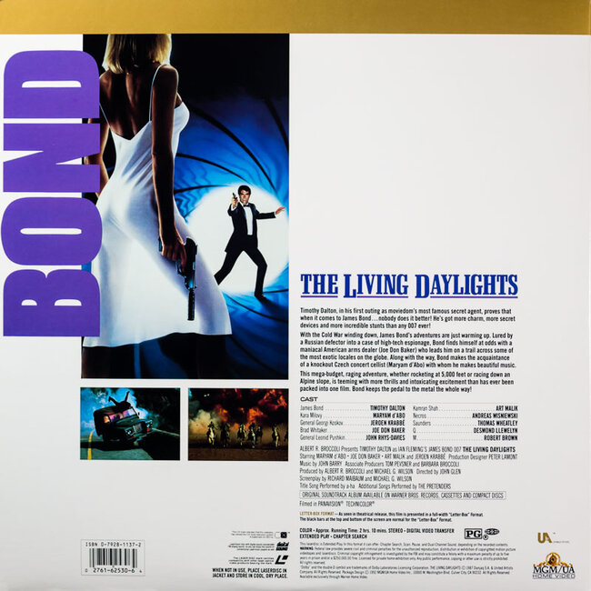 007 James Bond: Living Daylights, The (1987) CLV Laserdisc