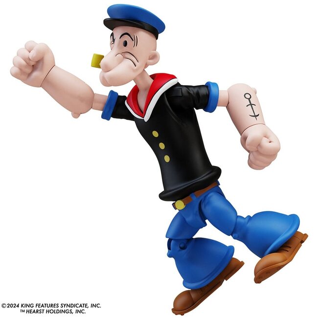 Popeye Actionfigur Wave 03 Popeye 1. Auftritt Schwarzes Shirt