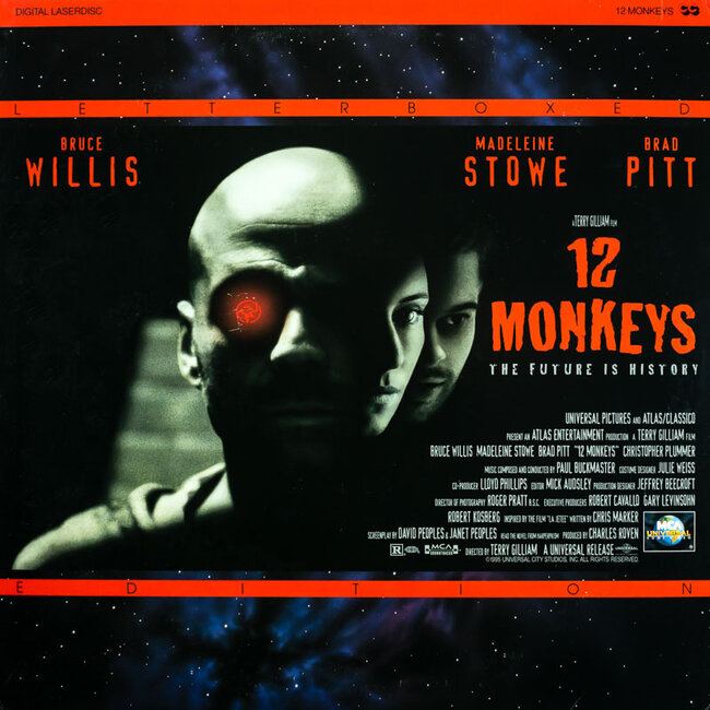 12 Monkeys (1995) CLV/CAV Laserdisc