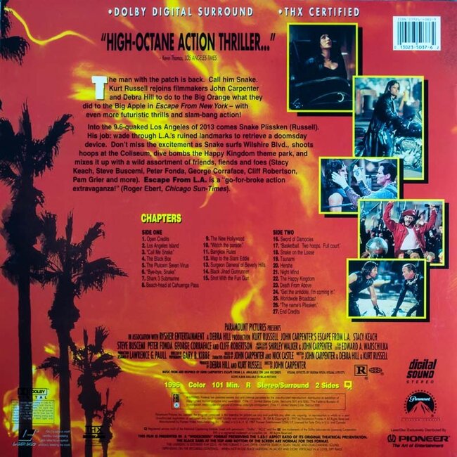 Escape from L.A. (1996) CLV THX Laserdisc