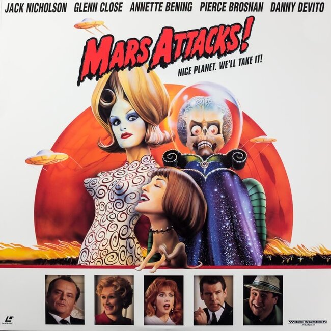 Laserdisc Mars Attacks! (1996) CLV Laserdisc