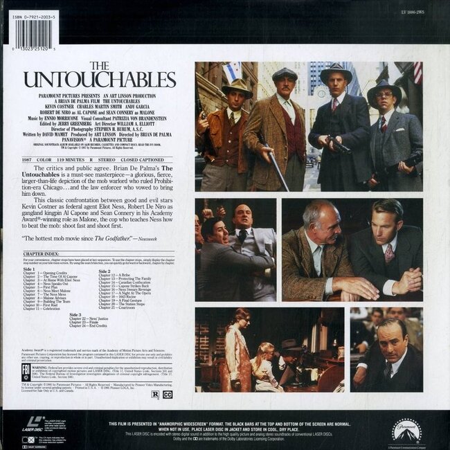 Die Unbestechlichen (1987) CLV/CAV Laserdisc