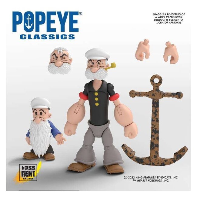 Popeye-Actionfigur Wave 02 Poopdeck Pappy